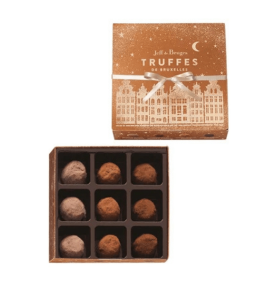 Boite truffes de bruxelles avec 300g de chocolat
