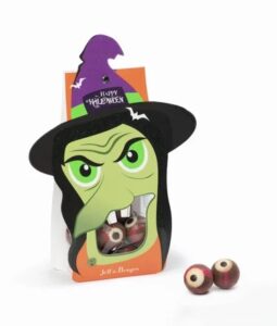 Sorcière et ses chocolats d’halloween