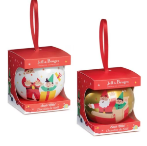 Boule de Noël doré ou blanche en métal