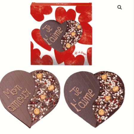Boite coeur duo en chocolat - 90 g