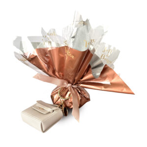 Porte Clé « Sac » avec papillote avec 100 g de chocolat