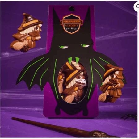 Chauve-souris et ses chocolats d’halloween