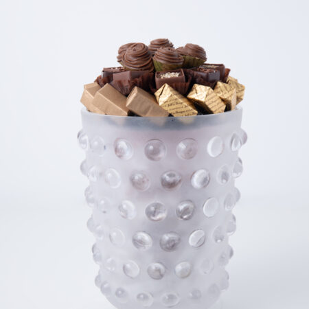 Vase Perla avec 550g de chocolats