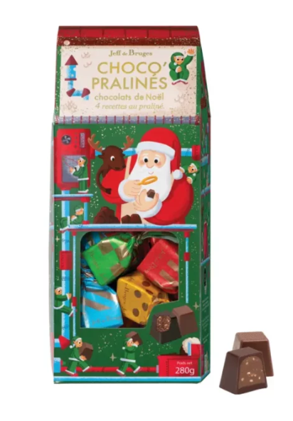 Boite Chocopralinés en forme de chalet