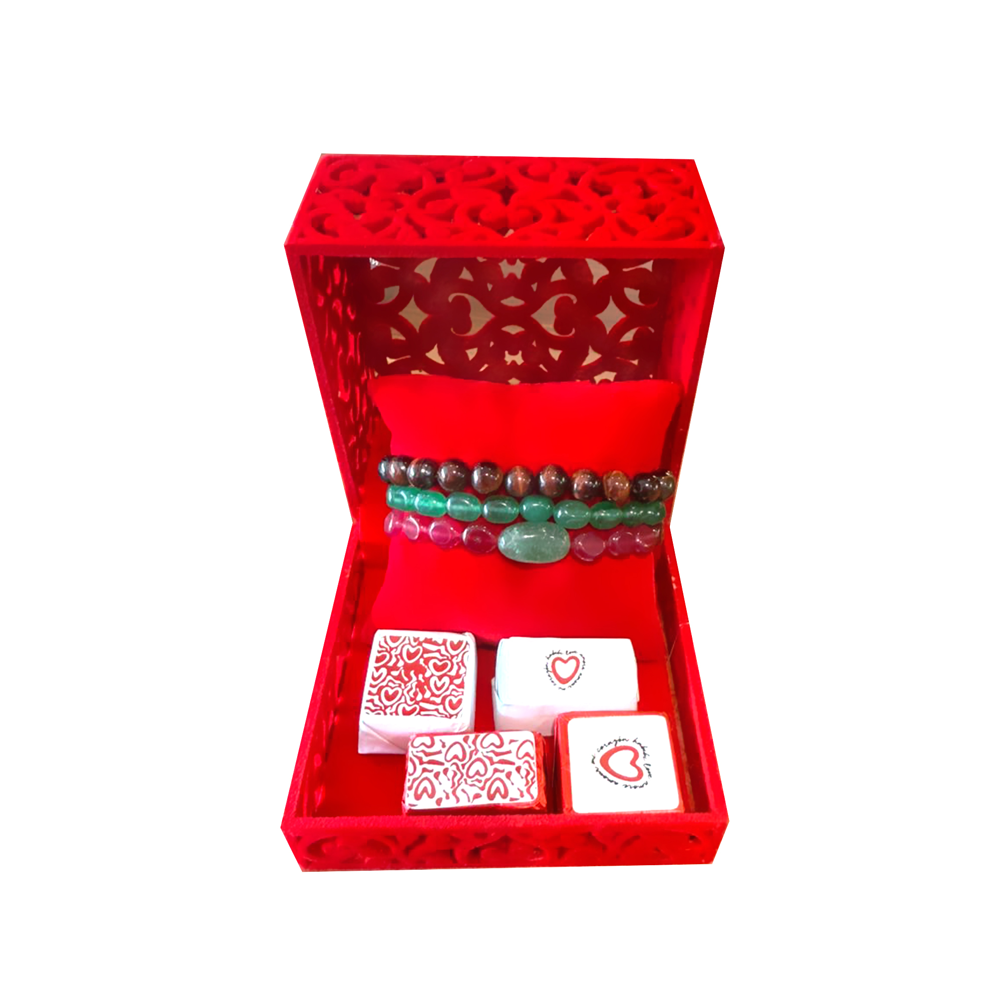 Boite avec un bracelet au choix ET 60 G du chocolat