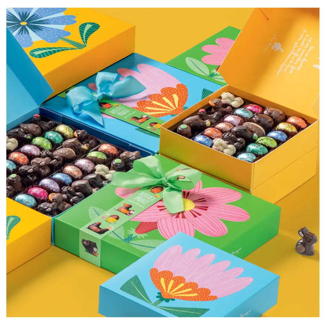 Grande boite fleur chocolats de Pâques 500g – Image 3