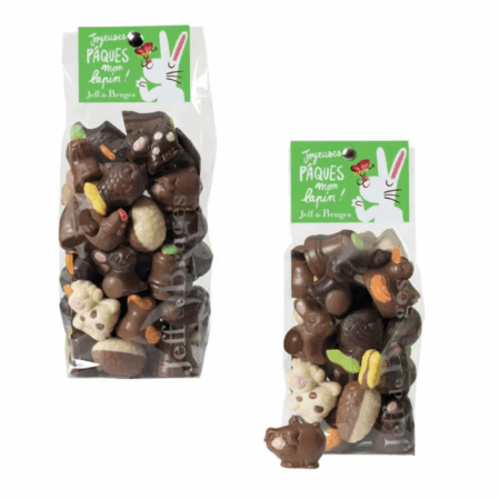 Sachet animaux de Pâques fourrés avec 200g