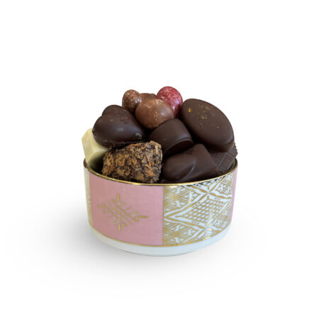 Mini coupe rose avec 200g du chocolat
