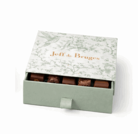 Boite Toile de Jouy – Pm avec 125g de chocolat